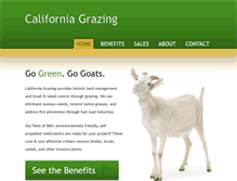 Tablet Screenshot of californiagrazing.com